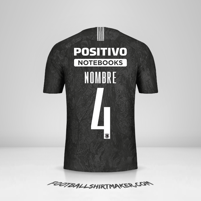 Jersey Corinthians Sudamericana 2019 Visita -  nombre - 4