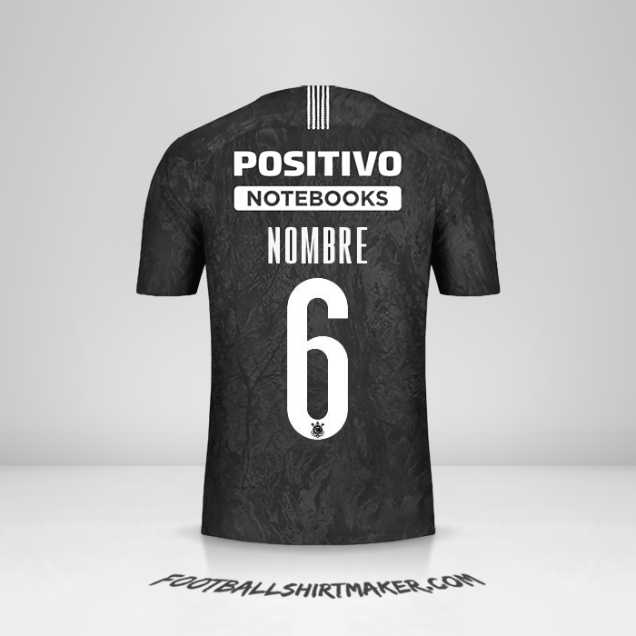 Jersey Corinthians Sudamericana 2019 Visita -  nombre - 6