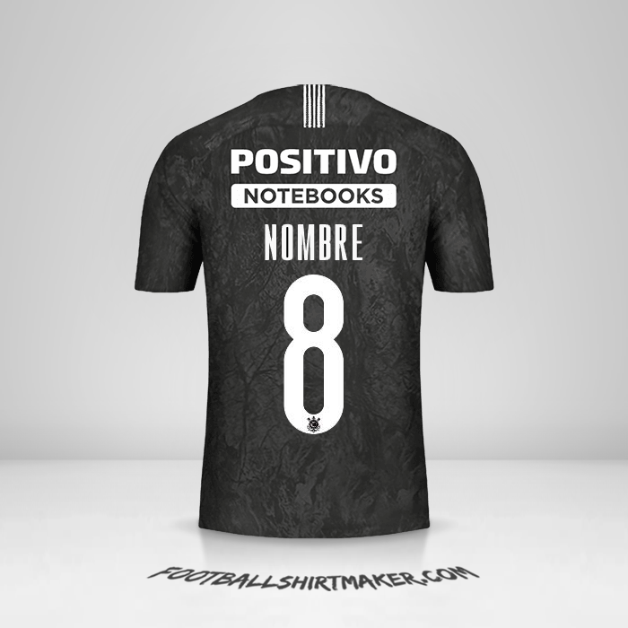 Jersey Corinthians Sudamericana 2019 Visita -  nombre - 8