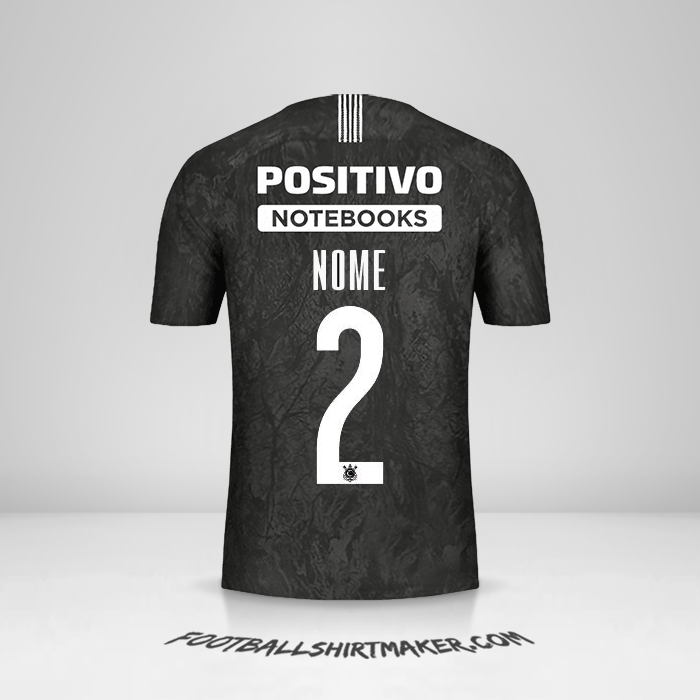 Camisola Corinthians Sudamericana 2019 Alternativa -  nome - 2