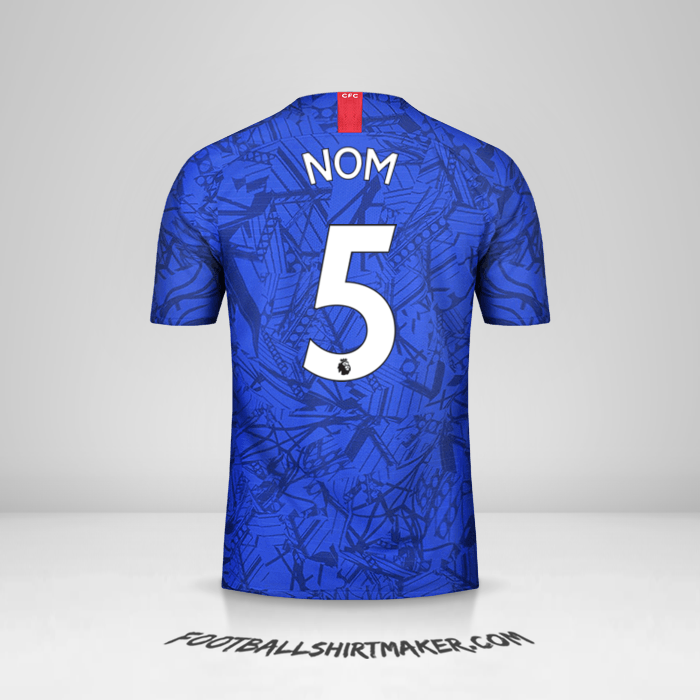 Maillot Chelsea 2019/20 -  nom - 5