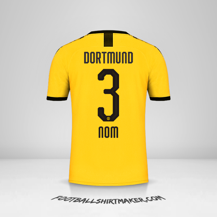 Maillot Borussia Dortmund 2019/20 -  nom - 3