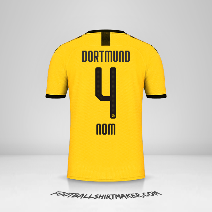 Maillot Borussia Dortmund 2019/20 -  nom - 4