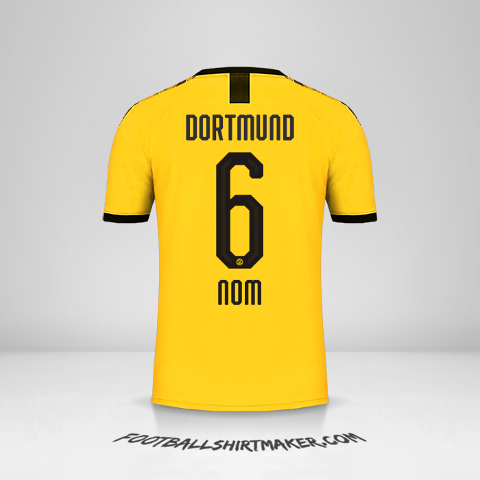 Maillot Borussia Dortmund 2019/20 -  nom - 6