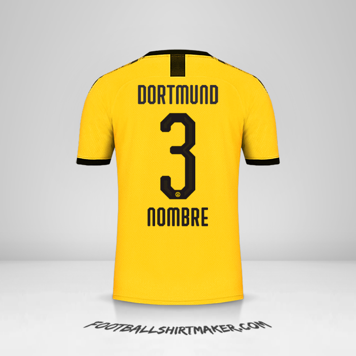 Camiseta Borussia Dortmund 2019/20 -  nombre - 3