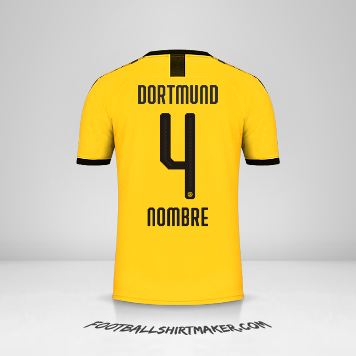 Jersey Borussia Dortmund 2019/20 -  nombre - 4