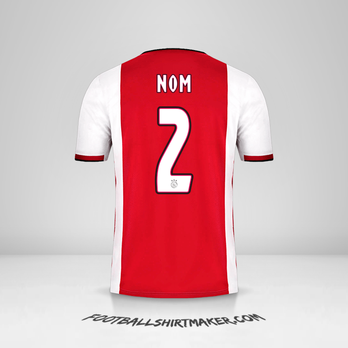 Maillot AFC Ajax 2019/20 -  nom - 2