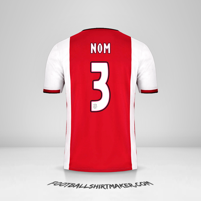 Maillot AFC Ajax 2019/20 -  nom - 3