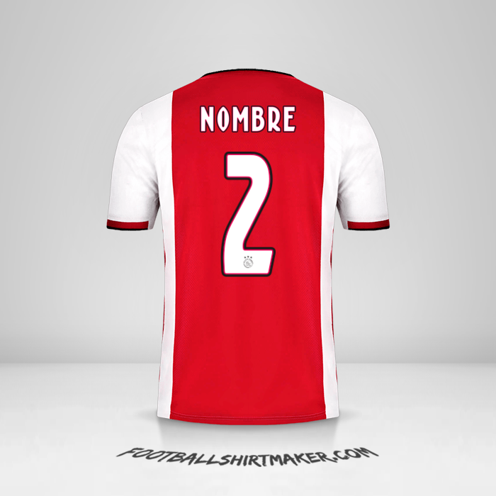 Jersey AFC Ajax 2019/20 -  nombre - 2