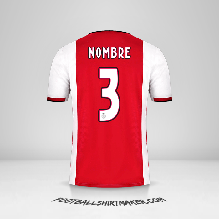 Jersey AFC Ajax 2019/20 -  nombre - 3