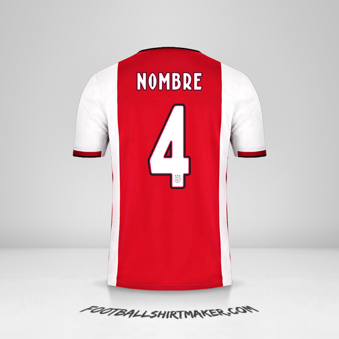 Jersey AFC Ajax 2019/20 -  nombre - 4