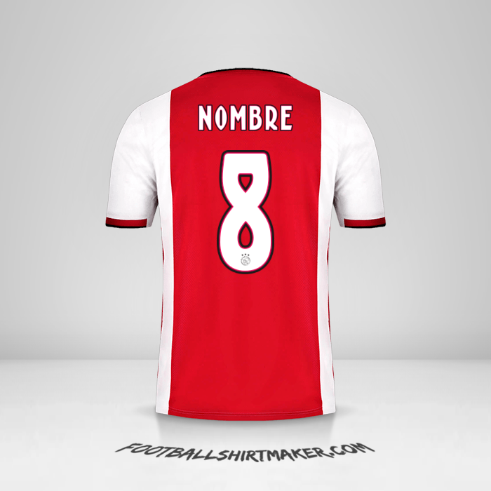 Jersey AFC Ajax 2019/20 -  nombre - 8