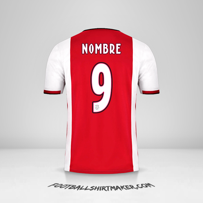 Jersey AFC Ajax 2019/20 -  nombre - 9
