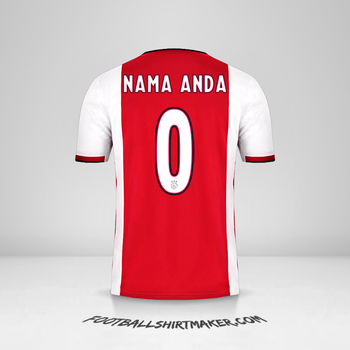 Jersey AFC Ajax 2019/20 -  nama anda - 0