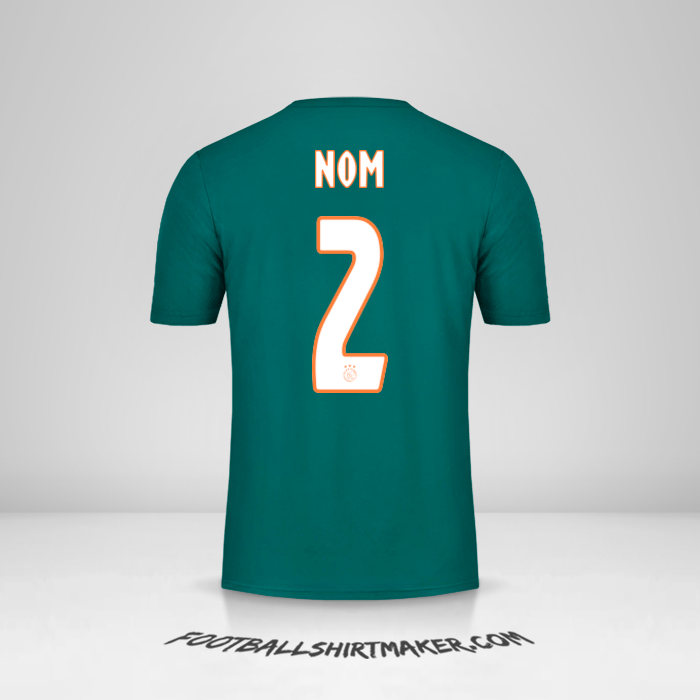 Maillot AFC Ajax 2019/20 Extérieur -  nom - 2