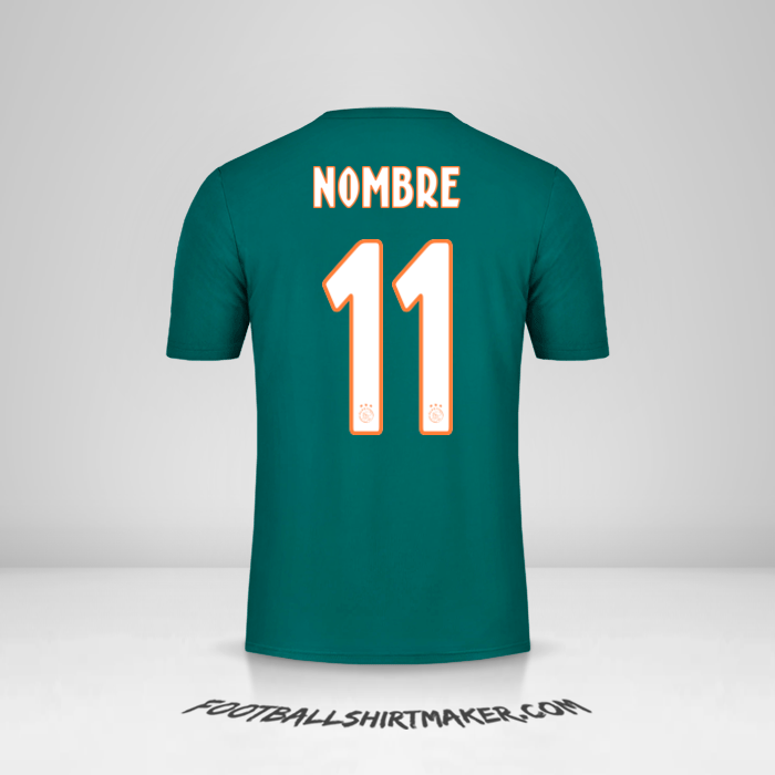 Jersey AFC Ajax 2019/20 Visita -  nombre - 11