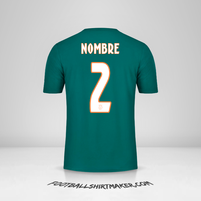 Camiseta AFC Ajax 2019/20 Visita -  nombre - 2