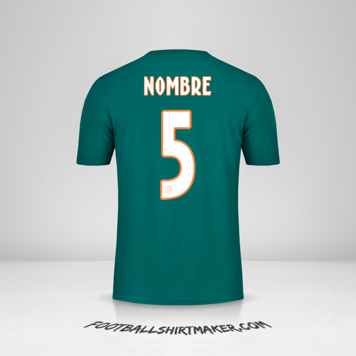 Camiseta AFC Ajax 2019/20 Visita -  nombre - 5