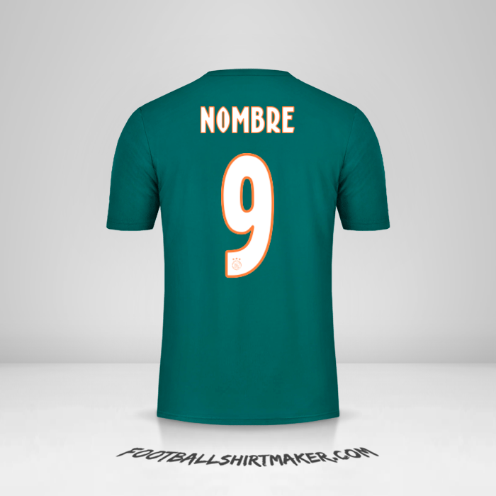 Camiseta AFC Ajax 2019/20 Visita -  nombre - 9
