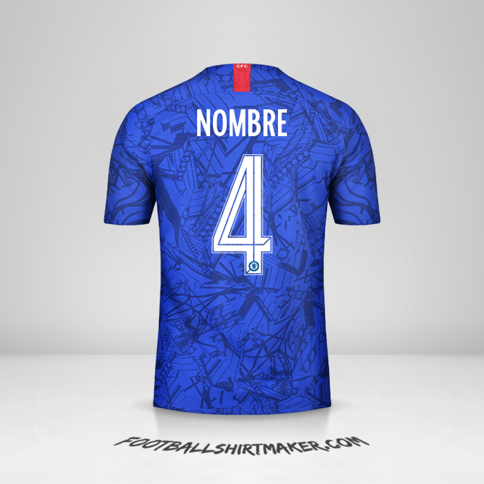 Camiseta Chelsea Cup 2019/20 -  nombre - 4