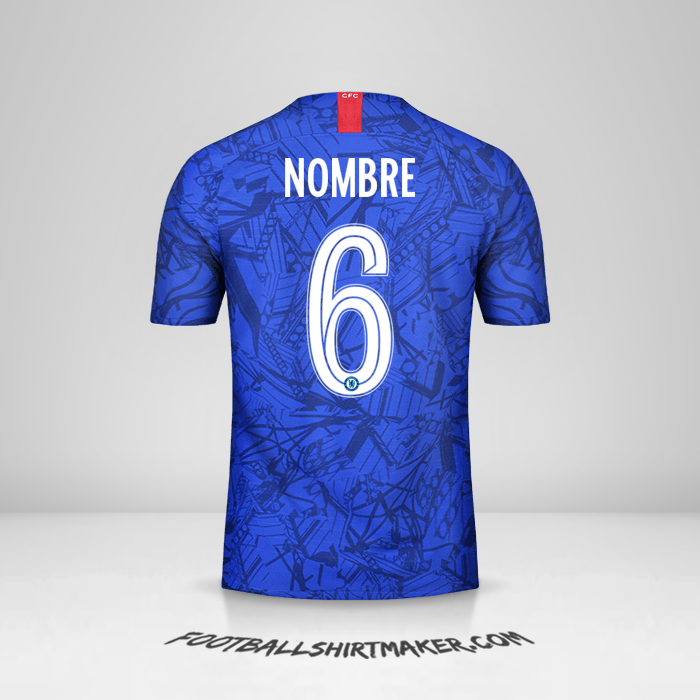 Jersey Chelsea Cup 2019/20 -  nombre - 6