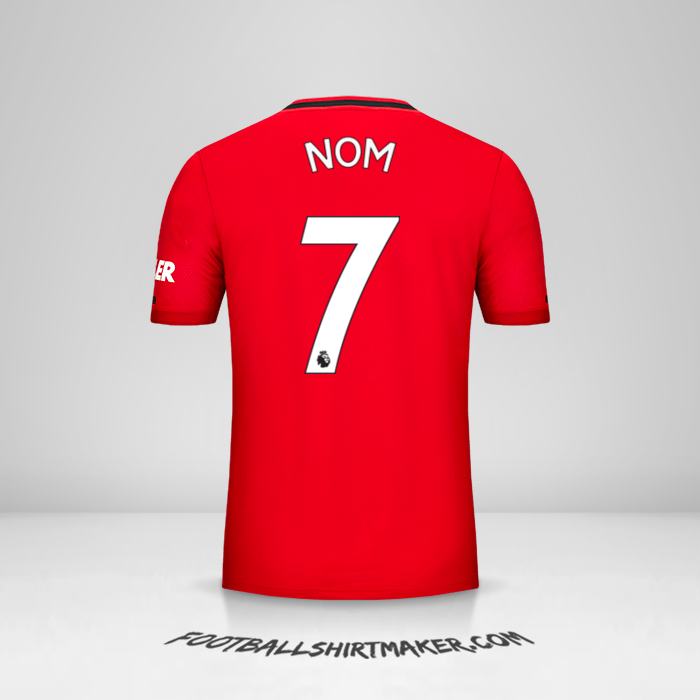 Maillot Manchester United 2019/20 -  nom - 7