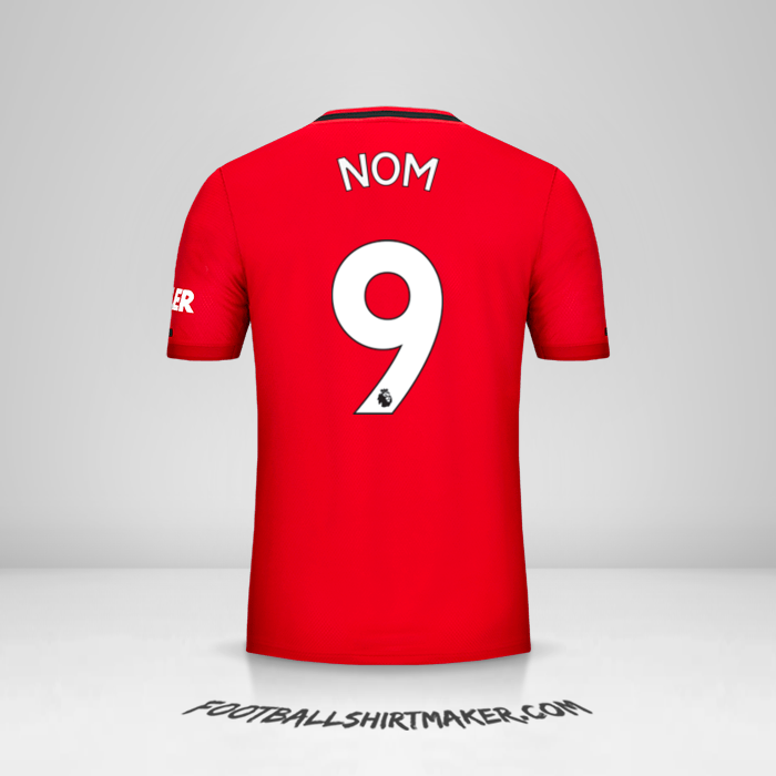 Maillot Manchester United 2019/20 -  nom - 9