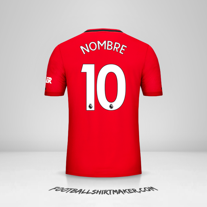 Jersey Manchester United 2019/20 -  nombre - 10