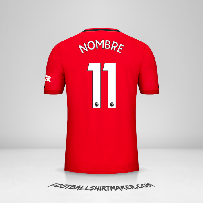 Jersey Manchester United 2019/20 -  nombre - 11
