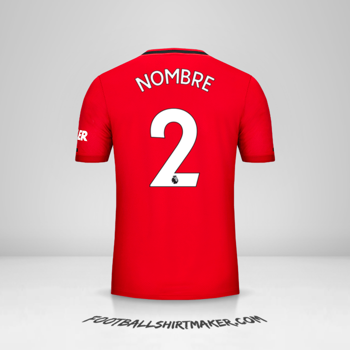 Jersey Manchester United 2019/20 -  nombre - 2