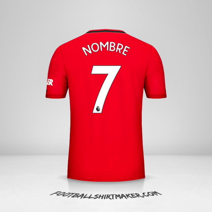 Jersey Manchester United 2019/20 -  nombre - 7