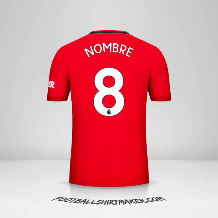 Jersey Manchester United 2019/20 -  nombre - 8
