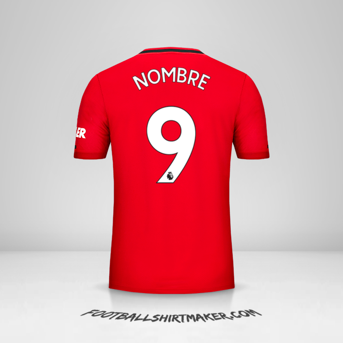 Jersey Manchester United 2019/20 -  nombre - 9