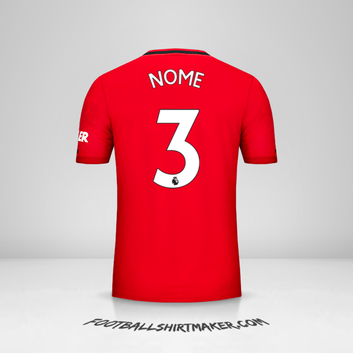 Camisa Manchester United 2019/20 -  nome - 3