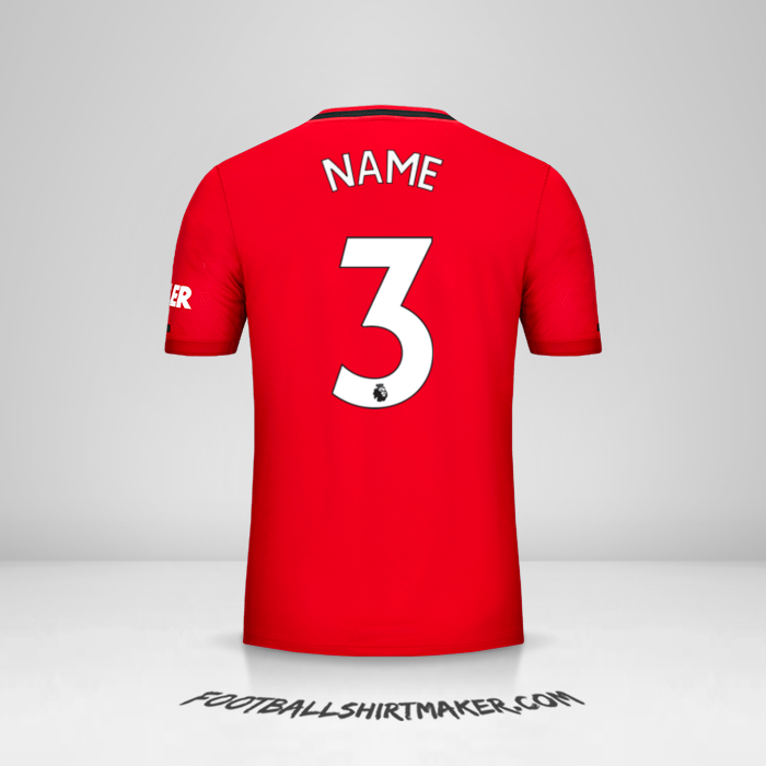 Trikot Manchester United 2019/20 -  name - 3