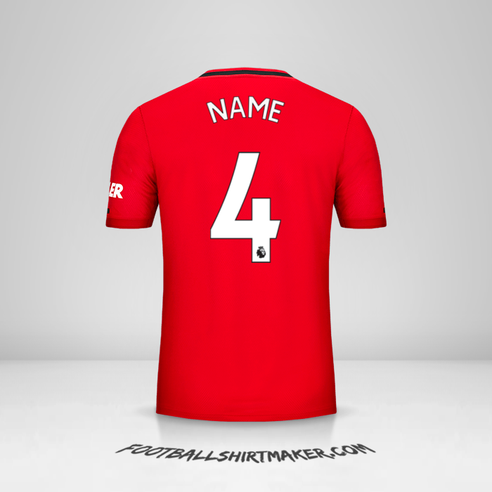 Jersey Manchester United 2019/20 -  name - 4