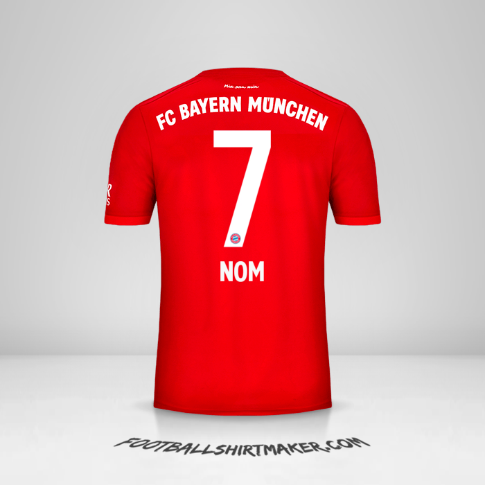 Maillot FC Bayern Munchen 2019/20 -  nom - 7