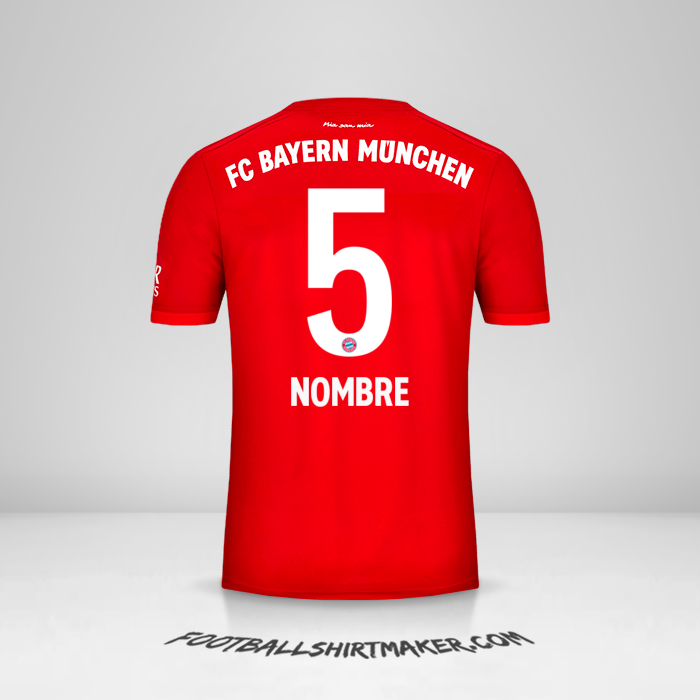Jersey FC Bayern Munchen 2019/20 -  nombre - 5