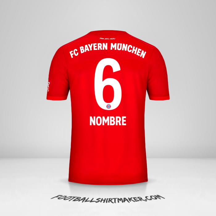 Jersey FC Bayern Munchen 2019/20 -  nombre - 6