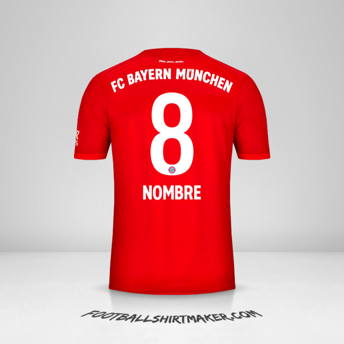 Jersey FC Bayern Munchen 2019/20 -  nombre - 8