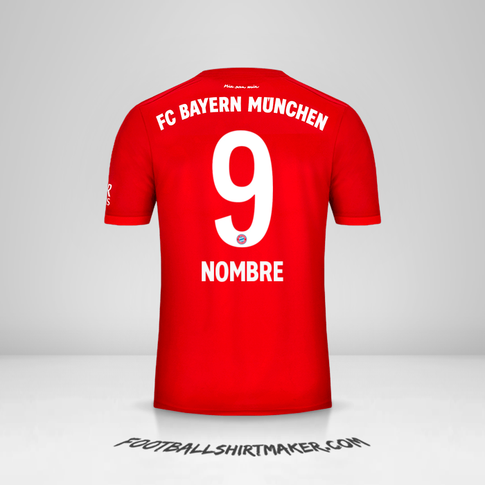 Jersey FC Bayern Munchen 2019/20 -  nombre - 9