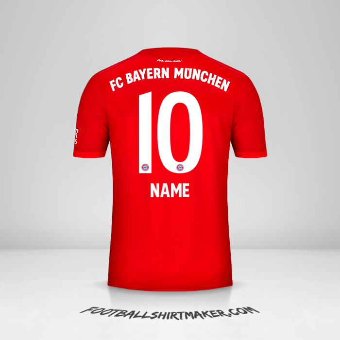 Trikot FC Bayern Munchen 2019/20 -  name - 10