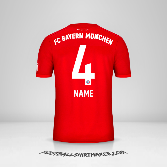 Shirt FC Bayern Munchen 2019/20 -  name - 4