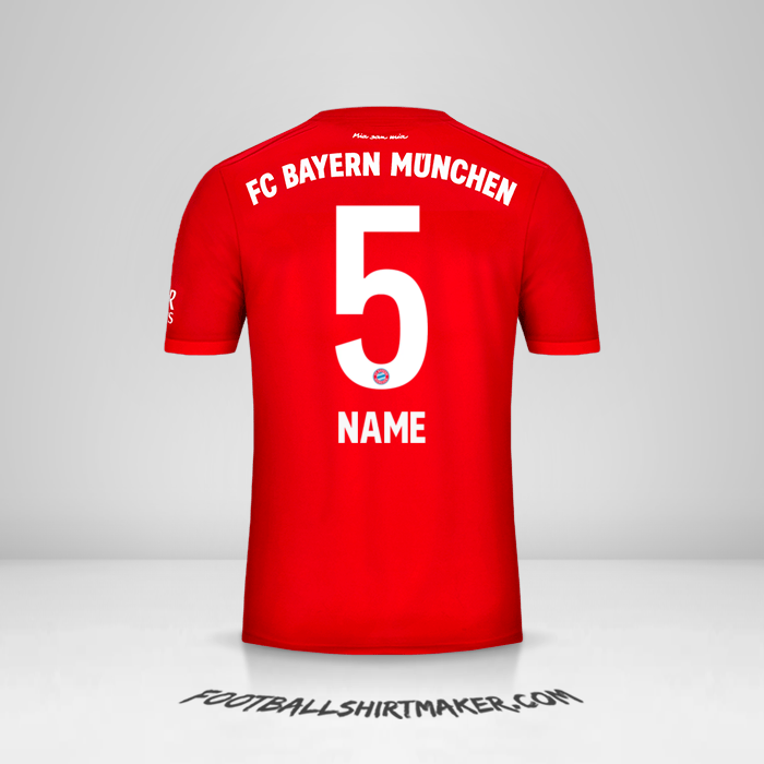 Trikot FC Bayern Munchen 2019/20 -  name - 5