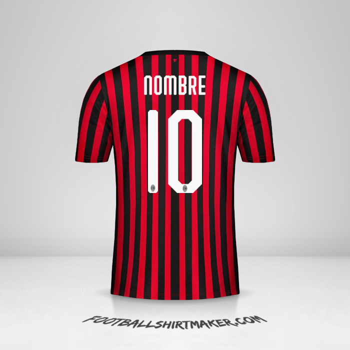 Jersey AC Milan 2019/20 -  nombre - 10