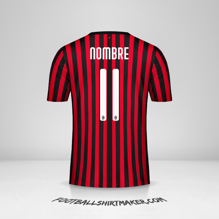 Jersey AC Milan 2019/20 -  nombre - 11