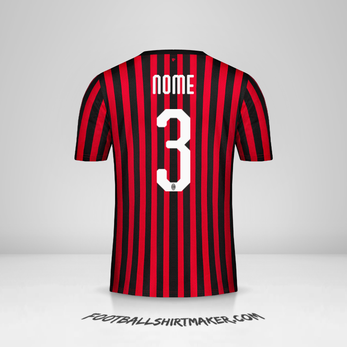 Maglia AC Milan 2019/20 -  nome - 3