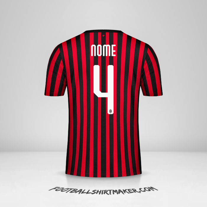 Camisa AC Milan 2019/20 -  nome - 4