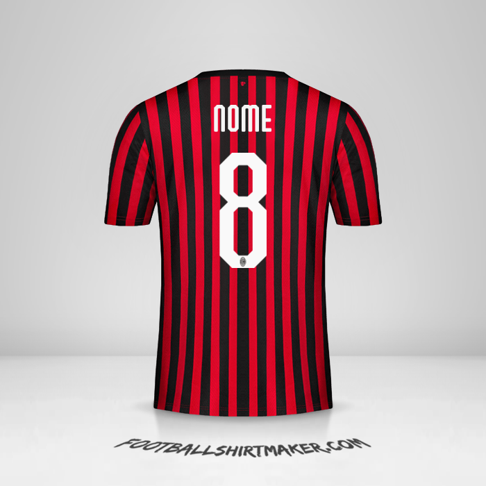 Camisa AC Milan 2019/20 -  nome - 8