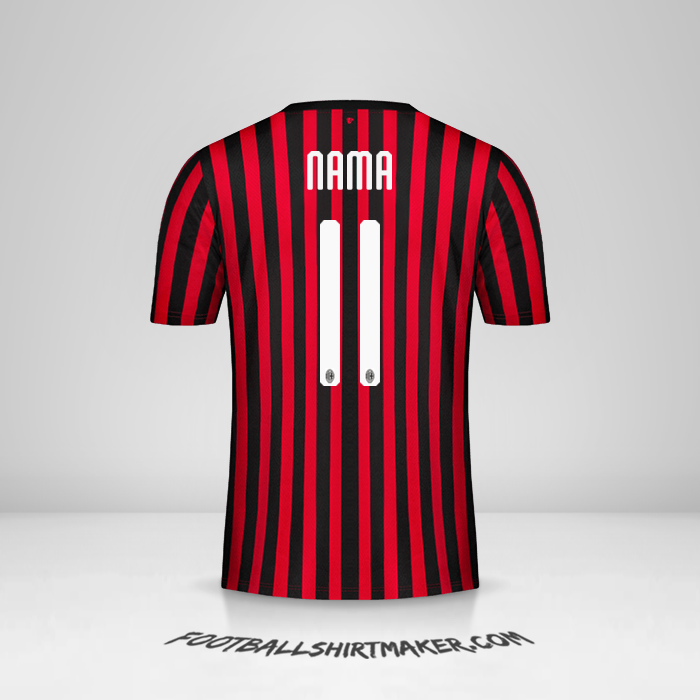 Jersey AC Milan 2019/20 -  nama - 11